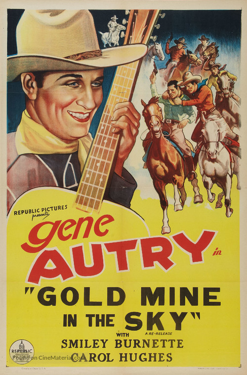 Gold Mine in the Sky - Re-release movie poster