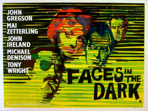 Faces in the Dark - British Movie Poster