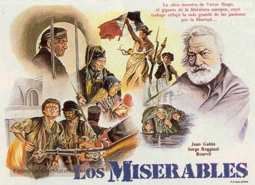 Les Mis&eacute;rables - Spanish Movie Poster