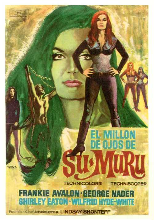 The Million Eyes of Sumuru - Spanish Movie Poster
