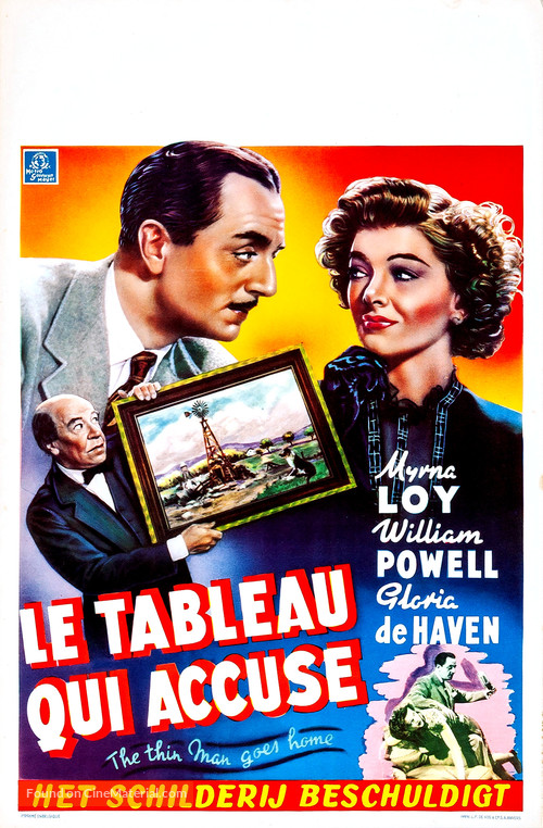 The Thin Man Goes Home - Belgian Movie Poster