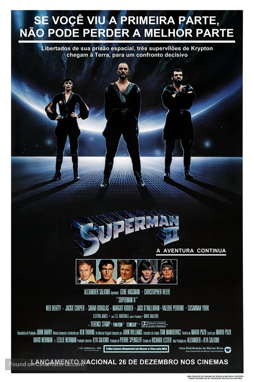 Superman II - Brazilian poster