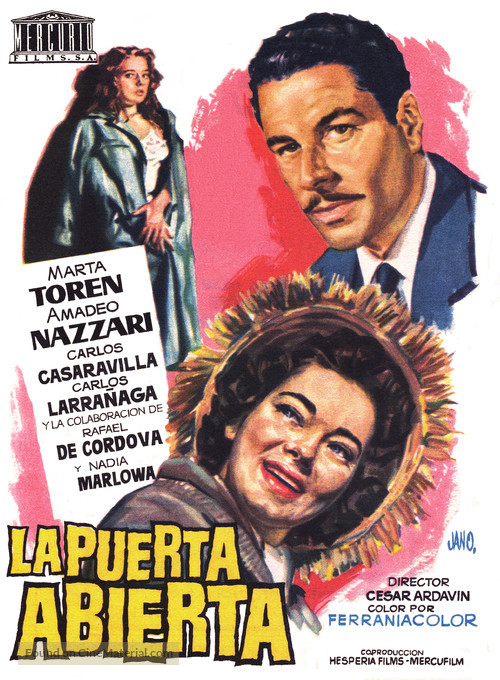 La puerta abierta - Spanish Movie Poster