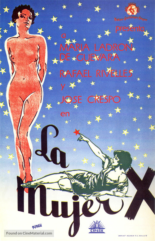 La mujer X - Spanish Movie Poster