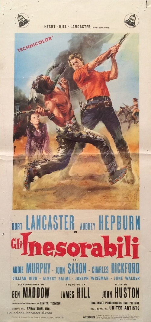 The Unforgiven - Italian Movie Poster