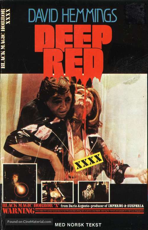 Profondo rosso - Norwegian VHS movie cover