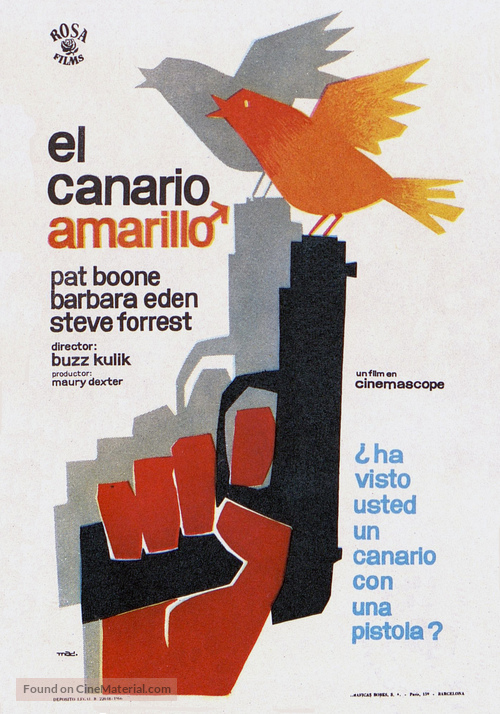 The Yellow Canary - Spanish Movie Poster