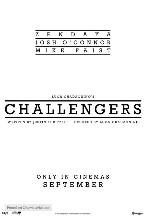Challengers - British Movie Poster