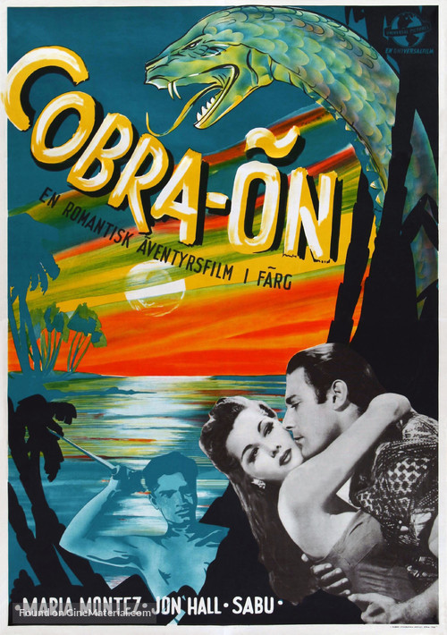 Cobra Woman - Swedish Movie Poster