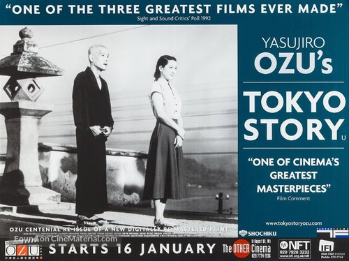 Tokyo monogatari - British Re-release movie poster