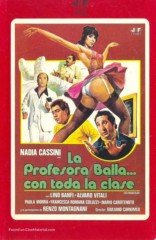 L&#039;insegnante balla... con tutta la classe - Spanish VHS movie cover
