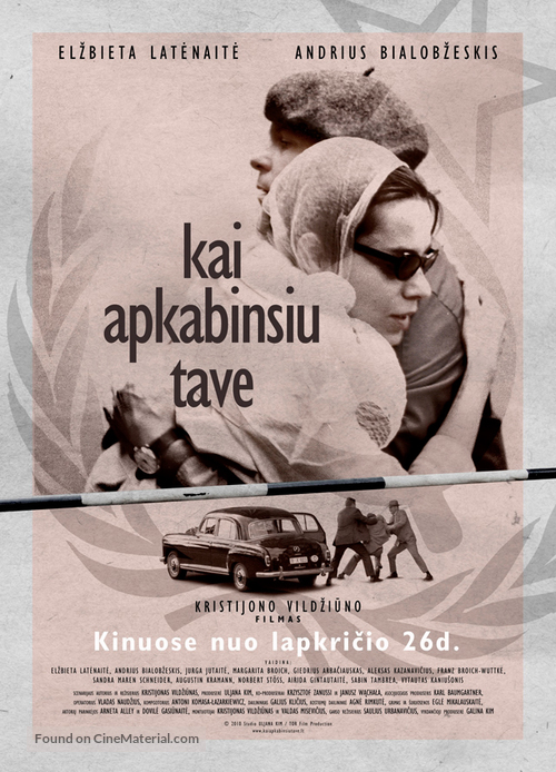 Kai apkabinsiu tave - Lithuanian Movie Poster