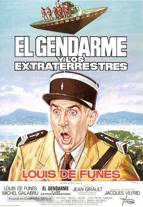 Le gendarme et les extra-terrestres - Spanish Movie Poster