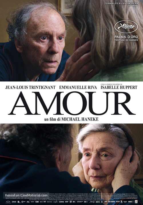 Amour (2012) Italian movie poster