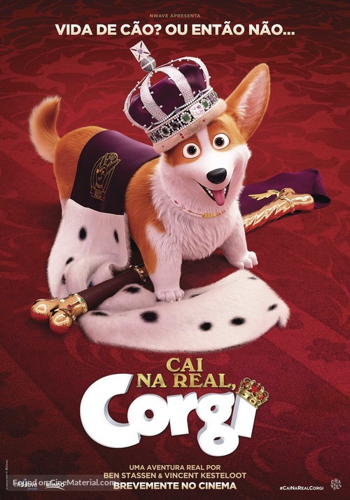 The Queen&#039;s Corgi - Portuguese Movie Poster