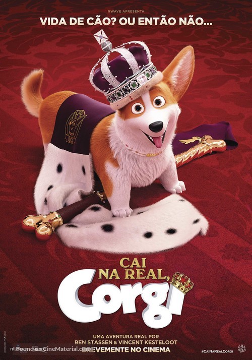 The Queen&#039;s Corgi - Portuguese Movie Poster