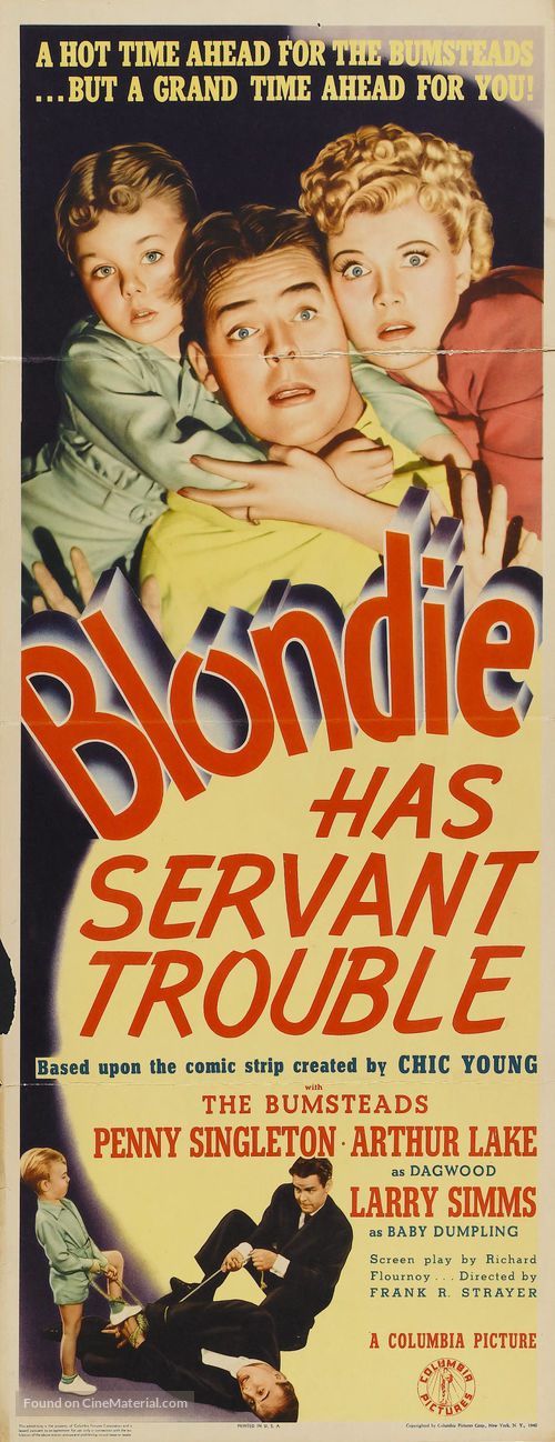 Blondie Has Servant Trouble - Movie Poster