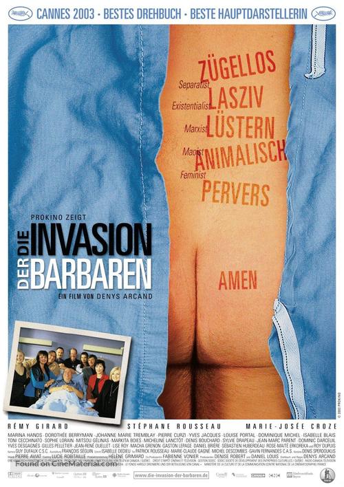 Invasions barbares, Les - German Movie Poster