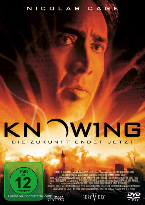 Knowing - German Movie Cover