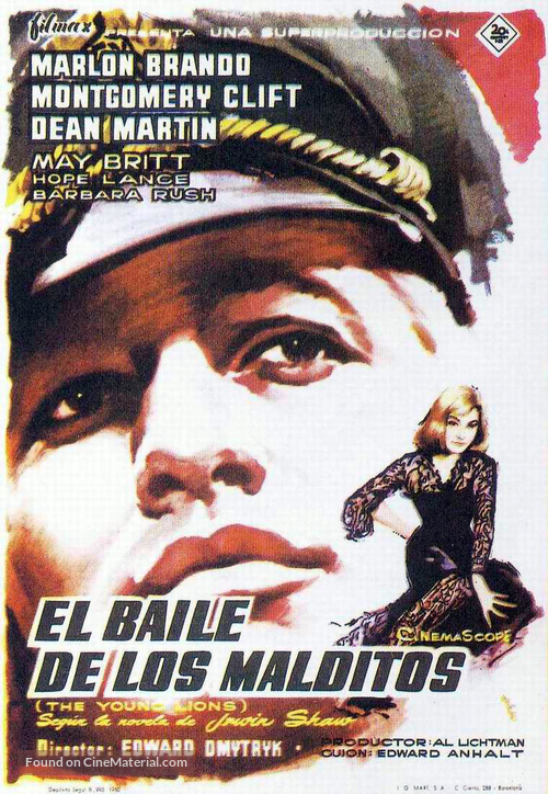 The Young Lions - Spanish Movie Poster