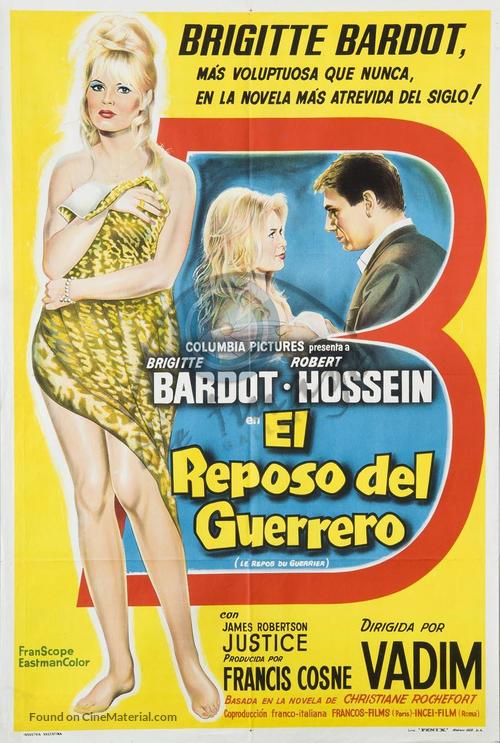 Le repos du guerrier - Italian Movie Poster