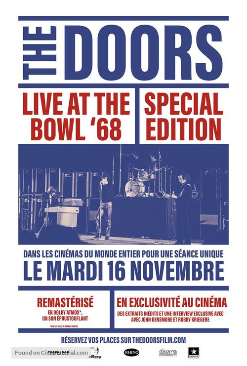 The Doors: Live at the Bowl &#039;68 - French Movie Poster