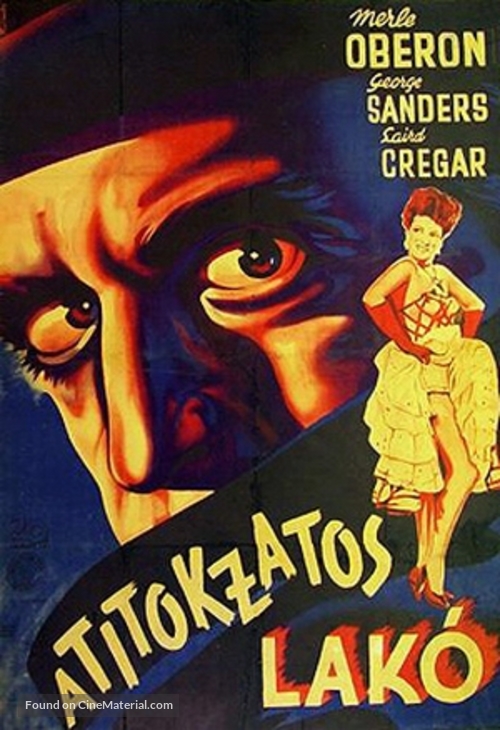The Lodger - Hungarian Movie Poster