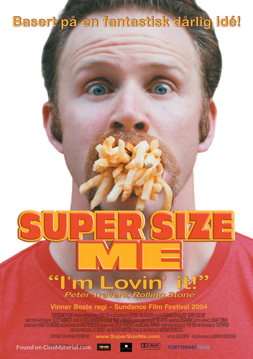 Super Size Me - Norwegian Movie Poster