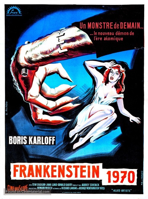 Frankenstein - 1970 - French Movie Poster