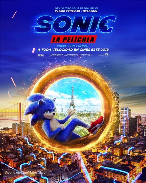 Sonic the Hedgehog - Mexican Movie Poster