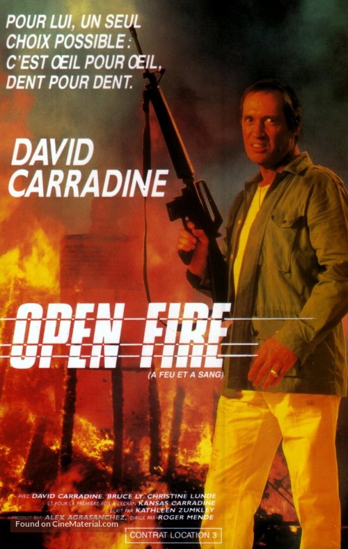 Open Fire - French VHS movie cover