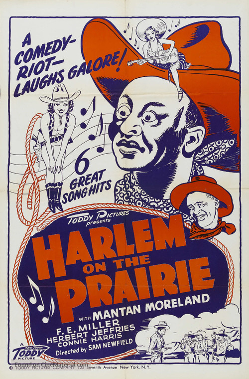 Harlem on the Prairie - Re-release movie poster