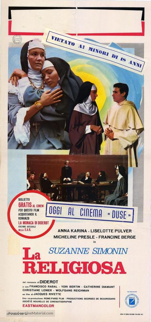 La religieuse - Italian Movie Poster