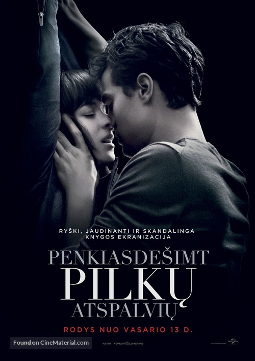 Fifty Shades of Grey - Lithuanian Movie Poster