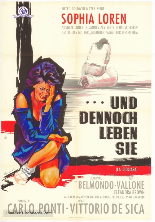 La ciociara - German Movie Poster