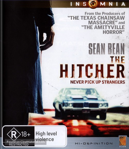 The Hitcher - Australian Blu-Ray movie cover