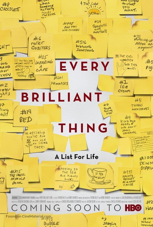 Every Brilliant Thing - Movie Poster