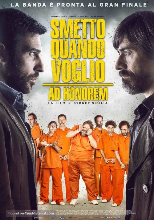 Smetto quando voglio: Ad honorem - Italian Movie Poster