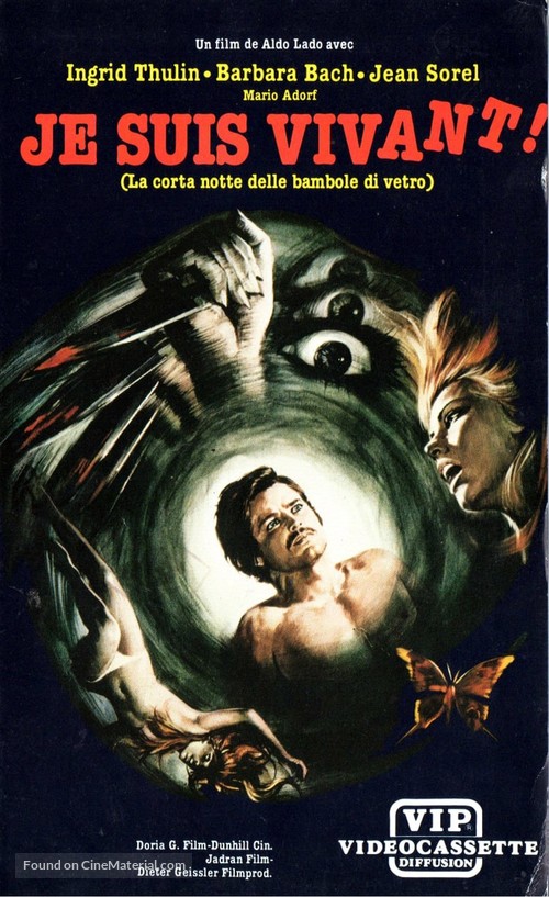 La corta notte delle bambole di vetro - French VHS movie cover
