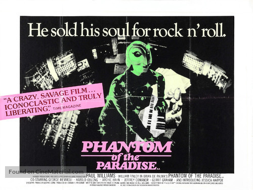 Phantom of the Paradise - British Movie Poster