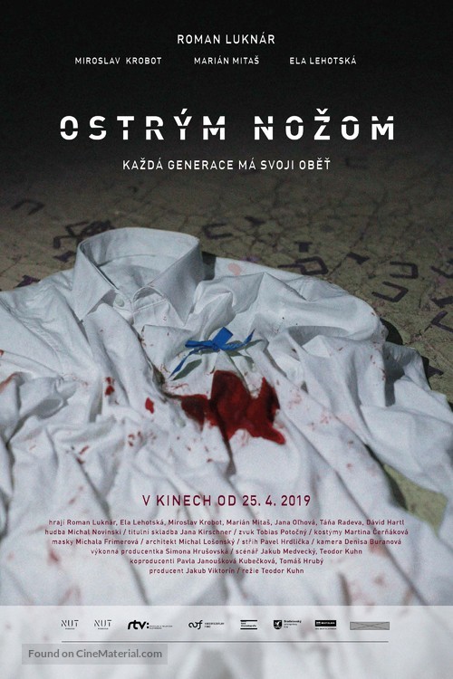 Ostr&yacute;m nozom - Czech Movie Poster