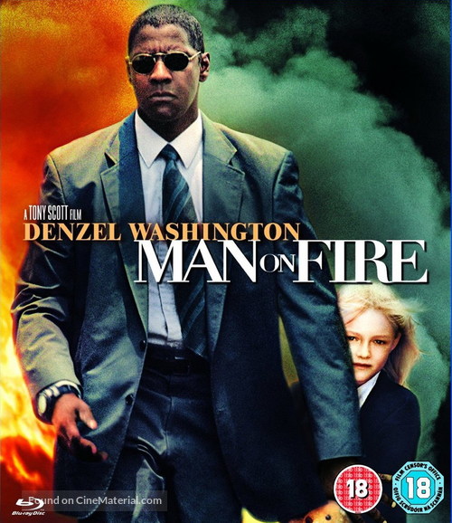 Man on Fire - British Blu-Ray movie cover