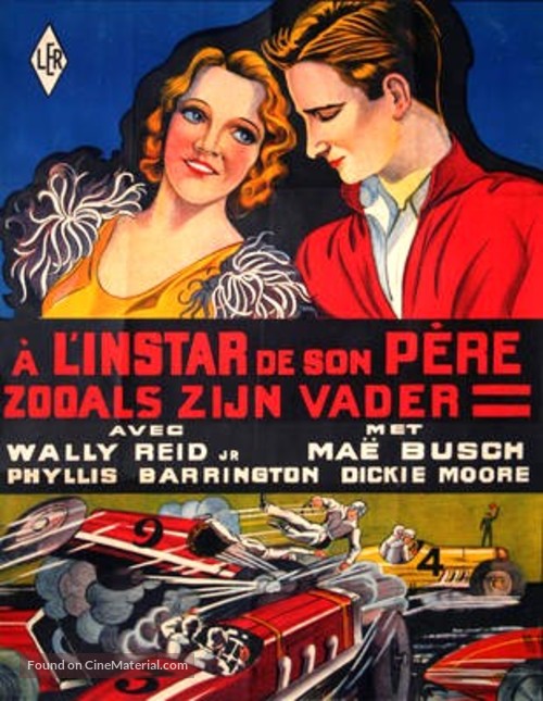 The Racing Strain - Belgian Movie Poster