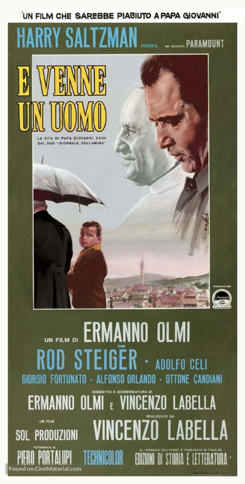 E venne un uomo - Italian Movie Poster