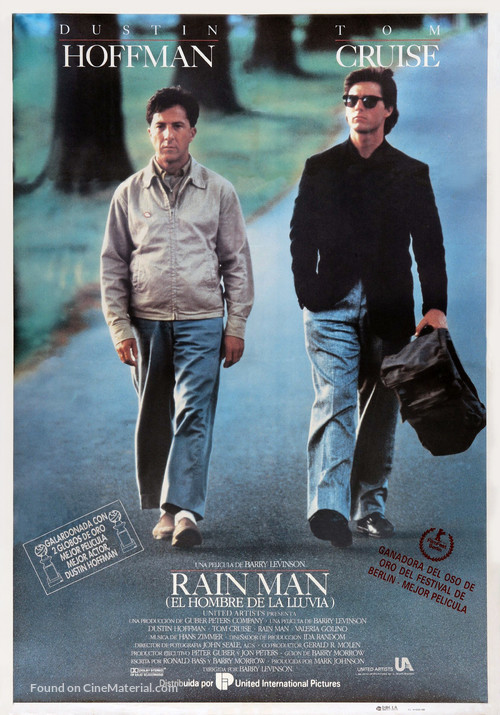 Rain Man - Spanish Movie Poster