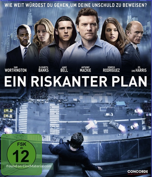 Man on a Ledge - German Blu-Ray movie cover
