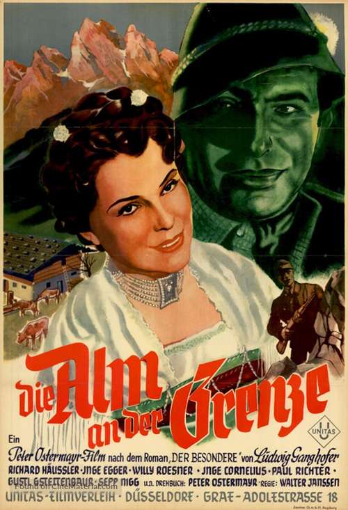 Die Alm an der Grenze - German Movie Poster