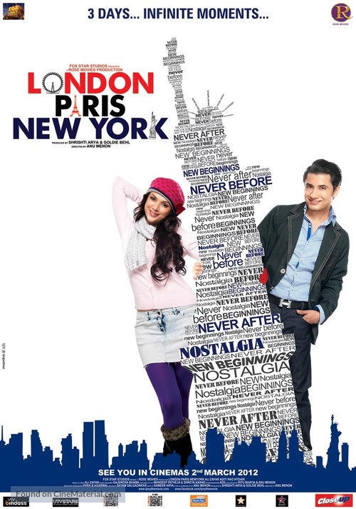 London Paris New York - Indian Movie Poster