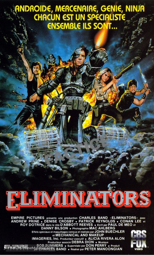 Eliminators - French VHS movie cover