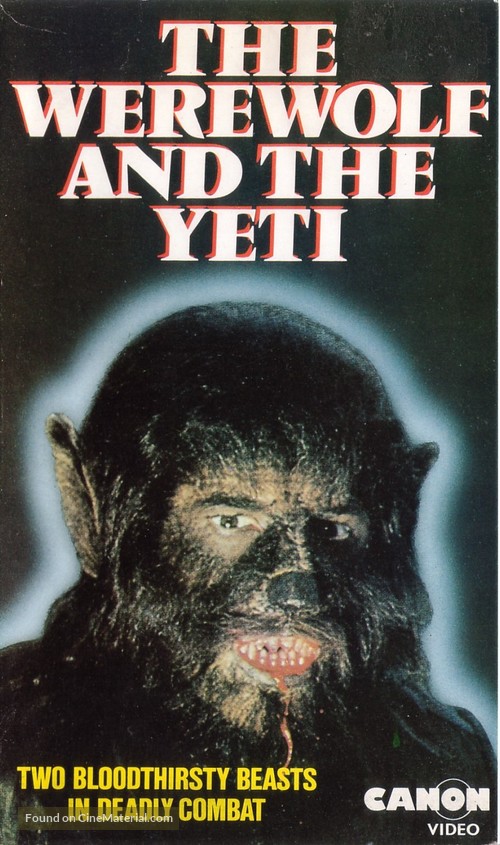 La maldici&oacute;n de la bestia - British VHS movie cover